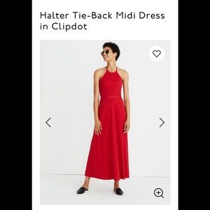 NEW! NEVER BEEN WORN Madewell Red Halter Dress